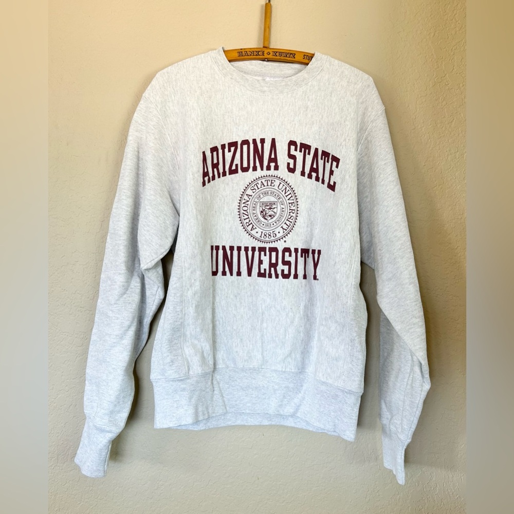 ASU Arizona State University Champion pull over sweatshirt adult size small